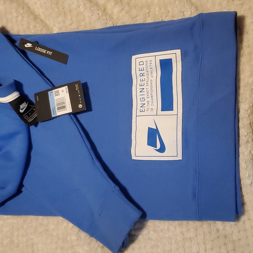 Nike NSW loose fit size M blue crew neck sweatshirt